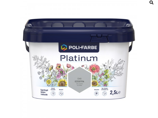 Polifarbe Platinum ezüstfa e40 2,5l
