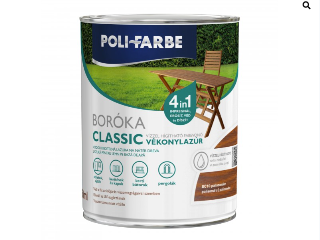 Polifaber Boróka classic vékonylazúr paliszander 0,75l