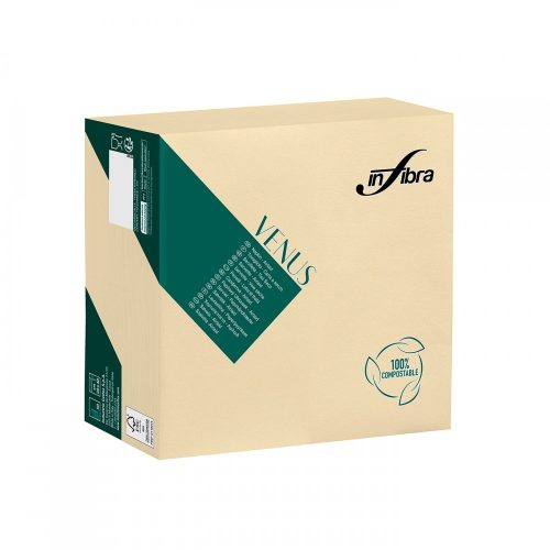 Infibra venus airlaid szalvéta krém 40x40cm 50 lap/csomag