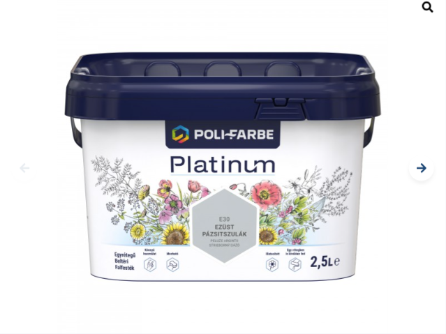 Polifarbe Platinum ezüst pázsitszulák e30 2,5l