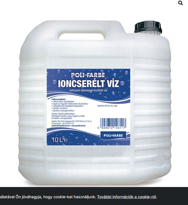 Polifarbe Ioncserélt víz 10l