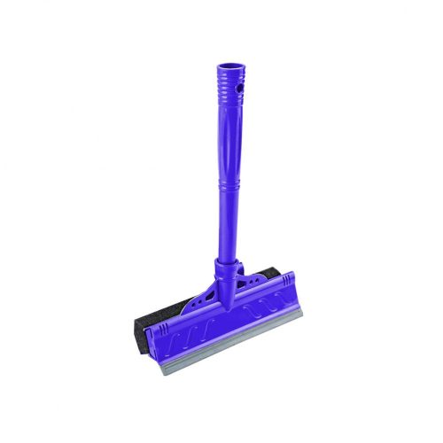 Gumibetétes ablaklehúzó szivaccsal kék széles 22cm