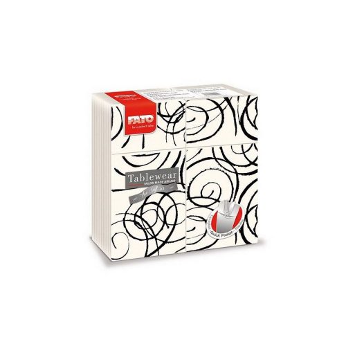 Fato airlaid szalvéta quick pocket magie black 40x40cm 40 lapos
