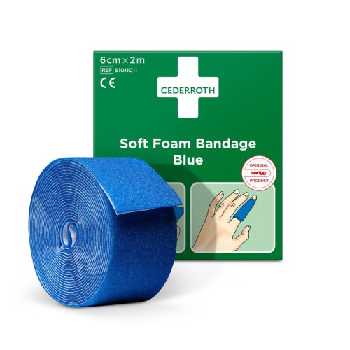 Cederroth téphető/vágható ragtapasz, x kék 6 cm 2 m,