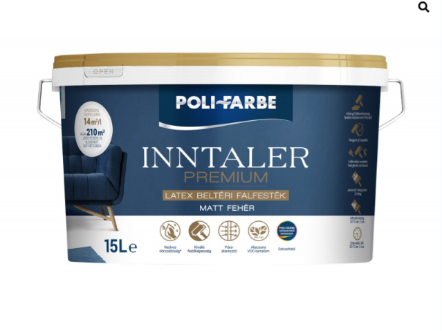 Polifarbe inntaler premium latex beltéri falfesték 15 l