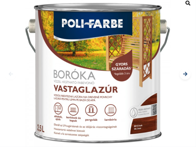Polifaber Boróka lazúr teak 2,5l