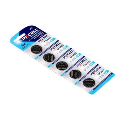 Pkcell lithium gomb elem cr2025 5darab