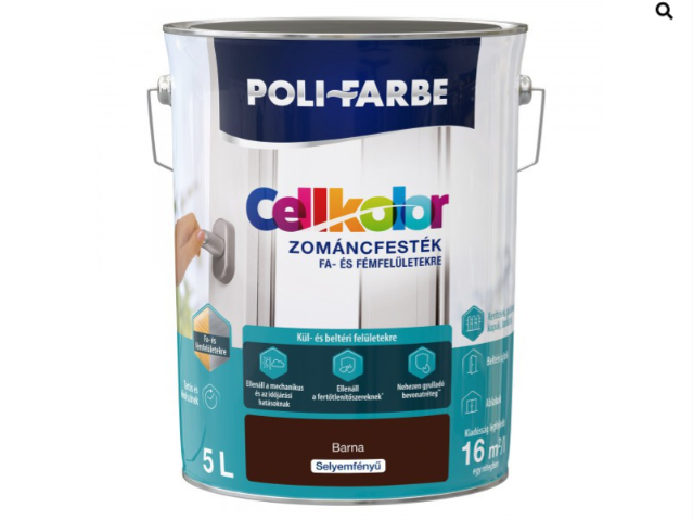 Polifaber Cellkolor sf. zománc barna - 2023 5l