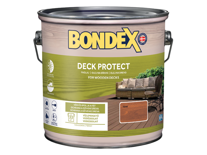 Bondex deck protect favédő és -ápoló olaj 2,5 L