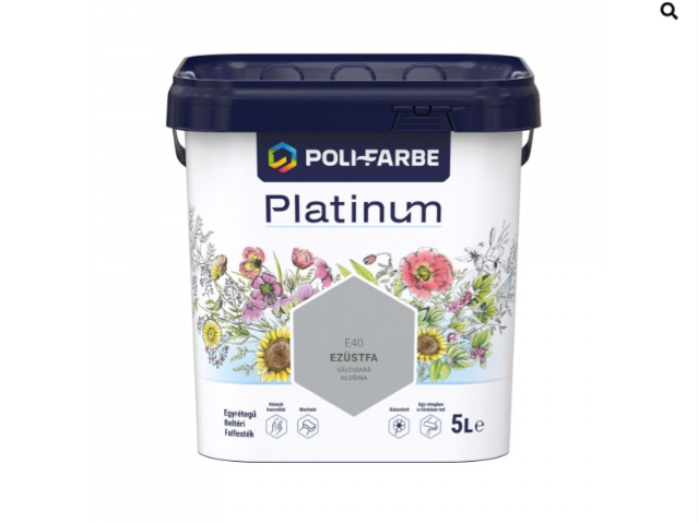 Polifarbe Platinum ezüstfa e40 5l