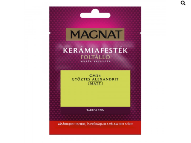 Polifarbe Magnat kerámiafesték teszter győztes alexandrit cm34 30ml