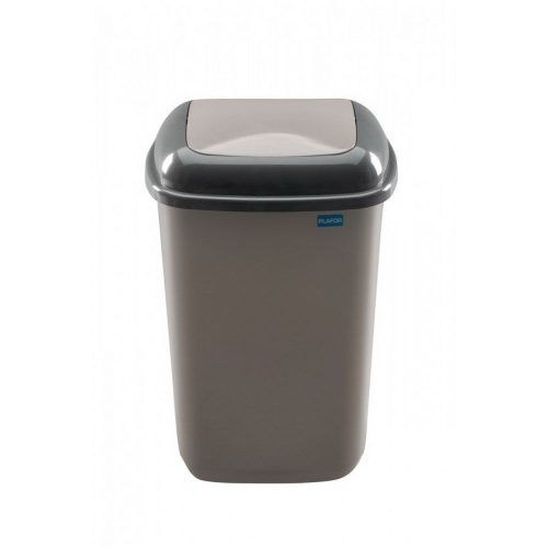 Plafor quatro rugós billenőfedeles szemetes mocca 28l