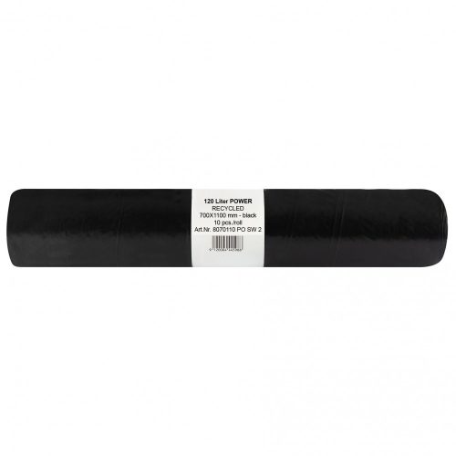 Folistar hnat szemeteszsák cm, ldpe fekete, 70x110 135 literes (120l) 60 mikron 10 darab/tekercs