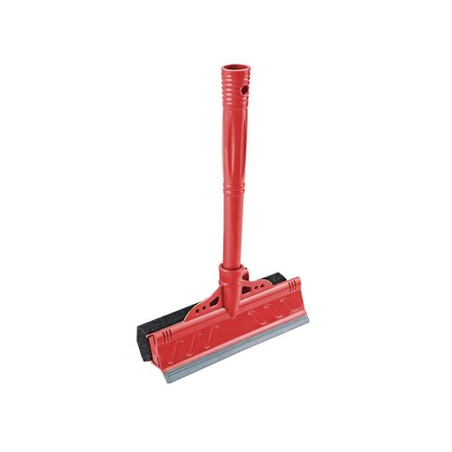 Gumibetétes ablaklehúzó szivaccsal piros széles 22cm