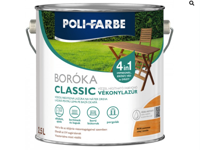 Polifaber Boróka classic vékonylazúr cseresznye 2,5l