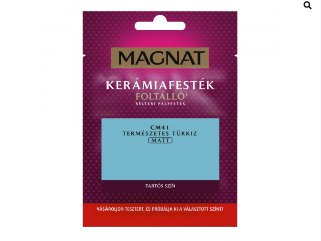 Polifarbe Magnat kerámiafesték teszter természetes türkiz cm41 30ml
