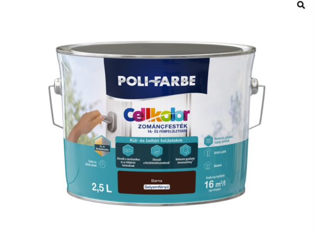 Polifaber Cellkolor sf. zománc barna - 2023 2,5l
