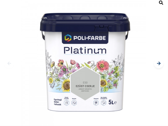 Polifarbe Platinum ezüst cserje e50 5l
