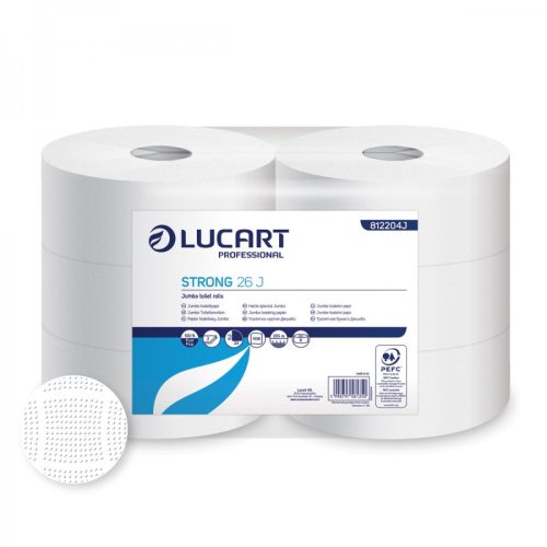 Lucart strong maxi toalettpapír cellulóz 26 j 2 réteg 255m 6tekercs/csomag