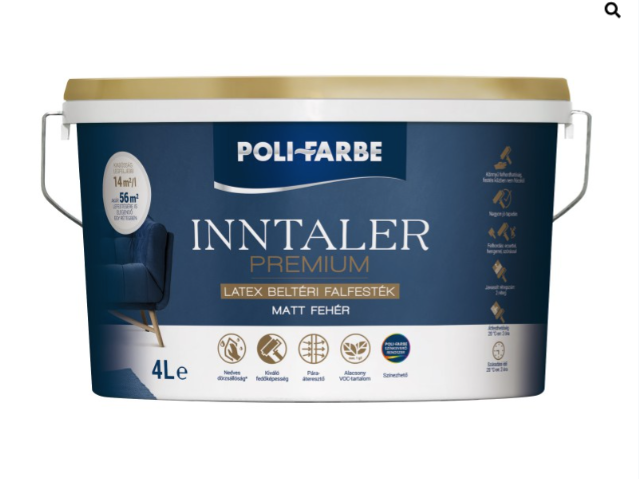 Polifarbe inntaler premium latex beltéri falfesték 4 l