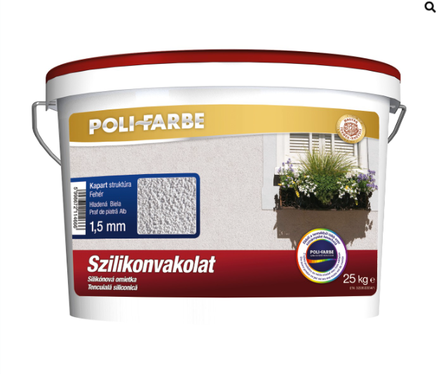 Polifarbe szilikon vakolat feh. kap. 1,5mm (2163sz) 25kg