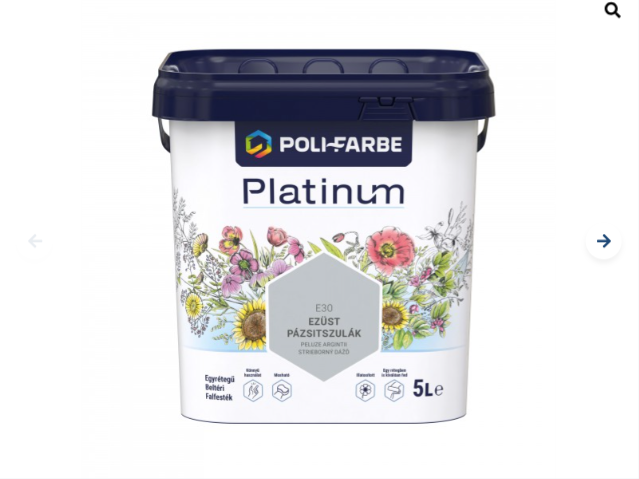 Polifarbe Platinum ezüst pázsitszulák e30 5l