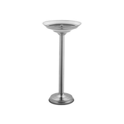 Rozsdamentes acél hamutartó, padlón álló, fényes 65cm,
