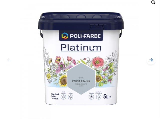 Polifarbe Platinum ezüst zsálya e20 5l