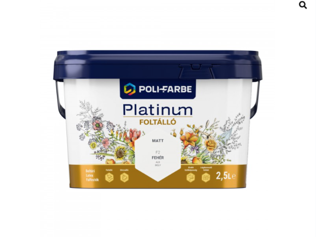 Polifarbe Platinum foltálló fehér f2 2,5l