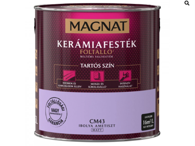 Polifarbe Magnat kerámiafesték ibolya ametiszt cm43 2,5l