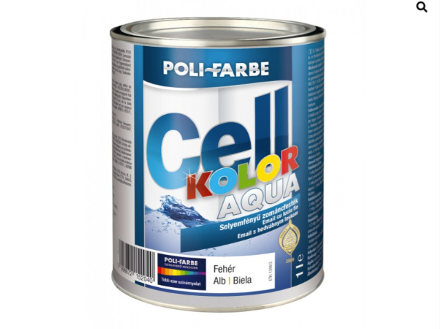 Polifaber Cellkolor aqua selyemfényű fehér zománcfesték 1l