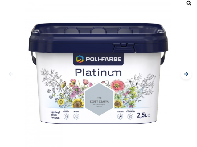 Polifarbe Platinum ezüst zsálya e20 2,5l