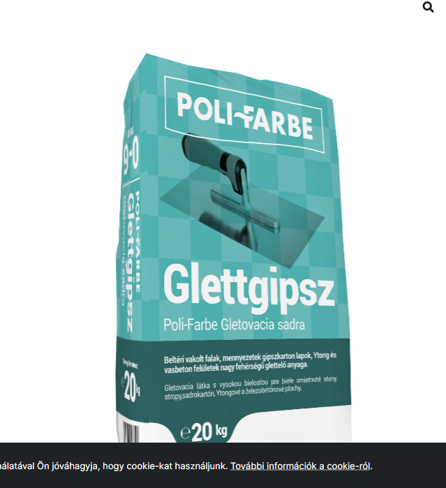 Polifarbe glettgipsz 0-6mm 20 kg (48 db / raklap)