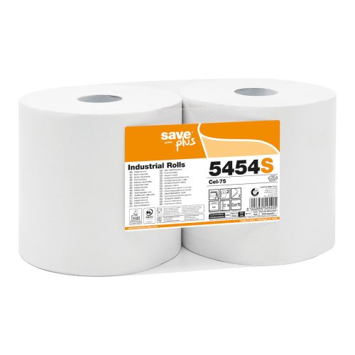 Celtex save plus ipari törlő recy, 2 réteg, 800 lap, 25x21cm, 2 tekercs/zsugor