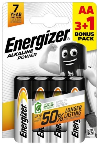 Energizer power alkáli mikro elem aa b4