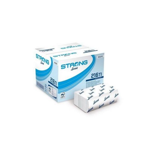 Lucart strong l-one hajtogatott szalvéta, 2 rétegű, 150 lapos, 40 csomag/karton