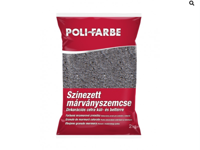 Polifarbe sötétszürke márványszemcse (565) 2kg