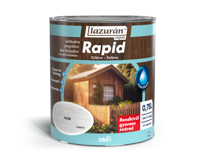 Lazurán aqua rapid vizes vékonylazúr 0,75 L
