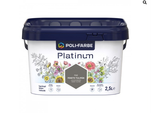 Polifarbe Platinum fekete tulipán f60 2,5l