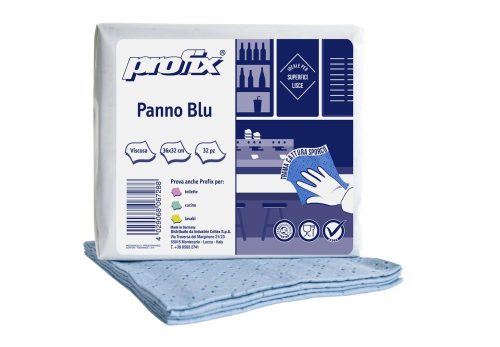Profix univerzális viszkóz kendő, kék, cm 4c 32x36 32db/csomag