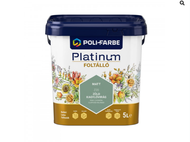 Polifarbe Platinum foltálló zöld kagylóvirág z20 5l