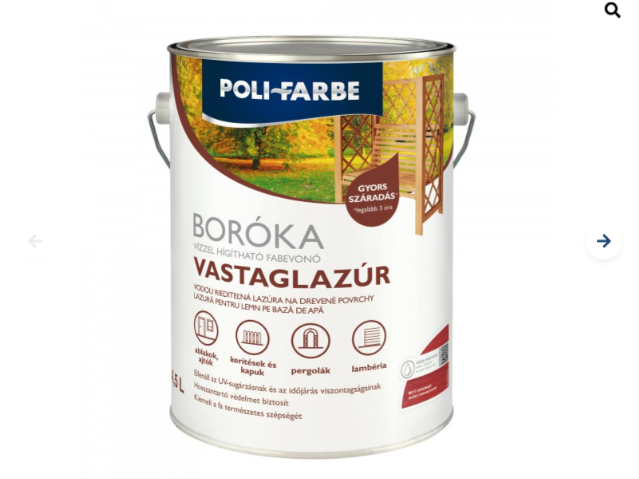 Polifaber Boróka lazúr vörösfenyő 4,5l
