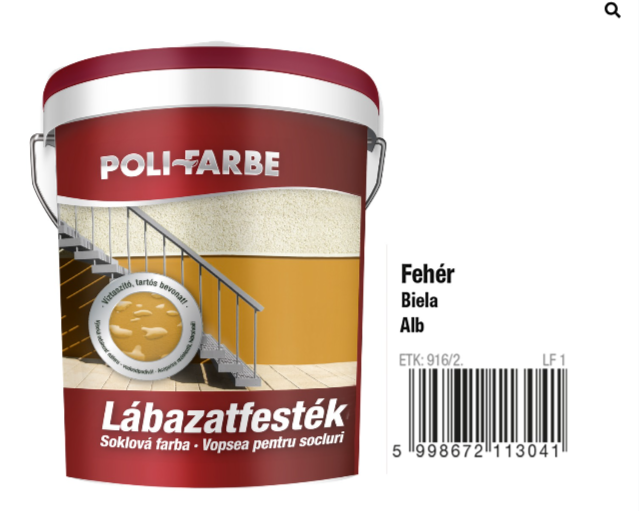 Polifarbe Pf lábazatfesték fehér 1l (2941)