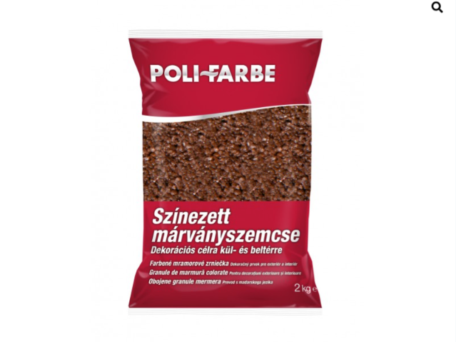 Polifarbe mogyoróbarna márványszemcse (571) 2kg