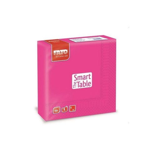 Fato szalvéta fuxia 33x33cm 2 rétegű 50 lap/csomag
