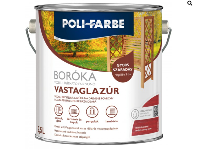 Polifaber Boróka lazúr vörösfenyő 2,5l