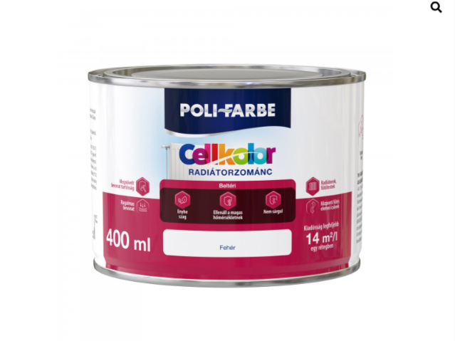 Polifaber Cellkolor radiátorzománc fehér 0,4l