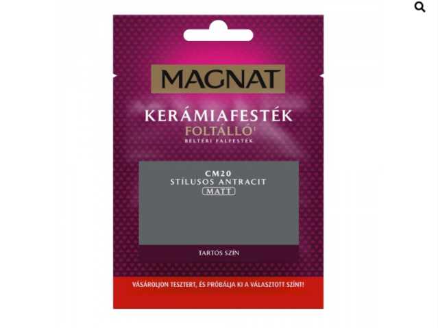 Polifarbe Magnat kerámiafesték teszter stílusos antracit cm20 30ml