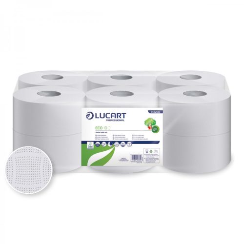 Lucart eco mini toalettpapír recy 19 j 2 réteg 120m 12tekercs/csomag