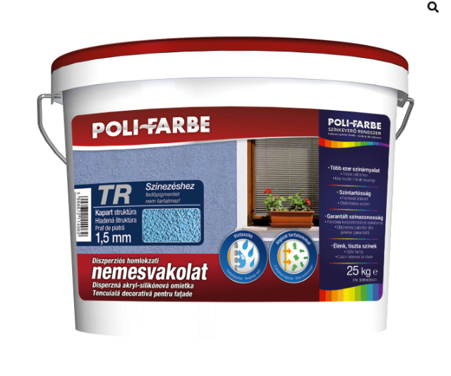 Polifarbe vakolat színt. bázis kap. 1,5mm (3080) 25kg